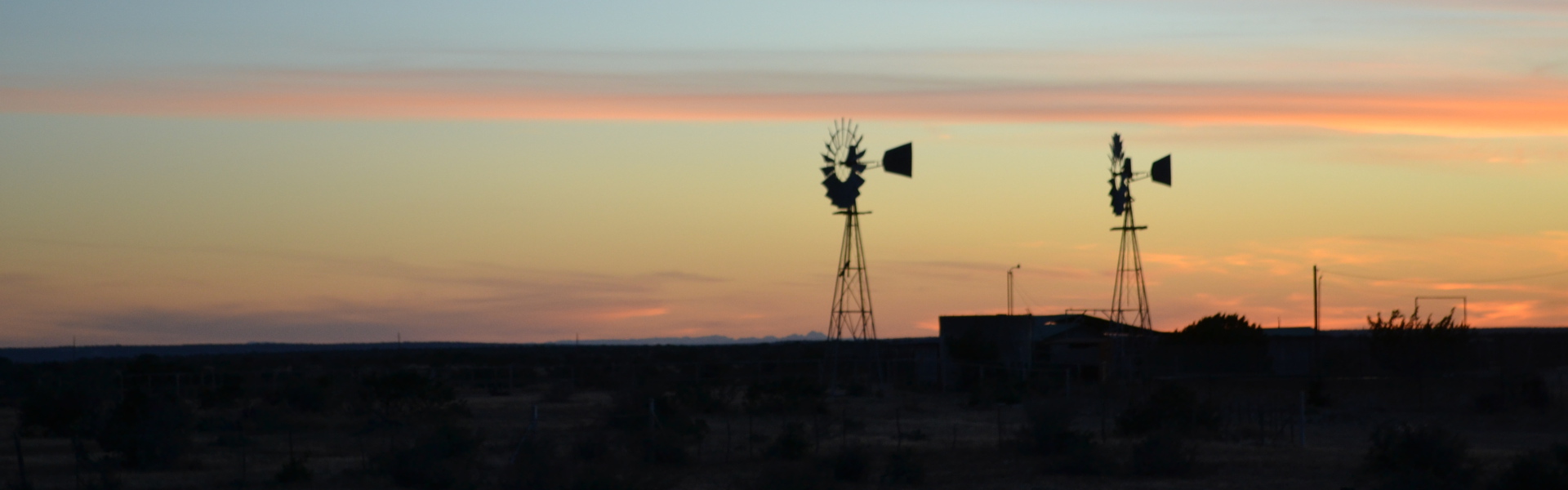 Mexico Mountains in Distance at Sunset Scaled