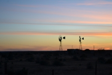 Mexico Mountains in Distance at Sunset Gallery Medium