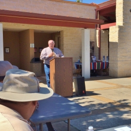 County Judge Fred Deaton Addresses Launch Audience sm