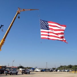 Flag at Oil Show