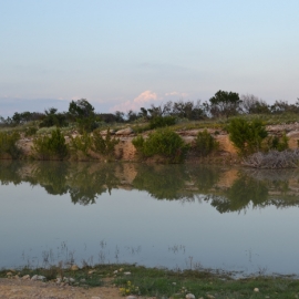 Mirror Image Caliche Pit of Water Medium