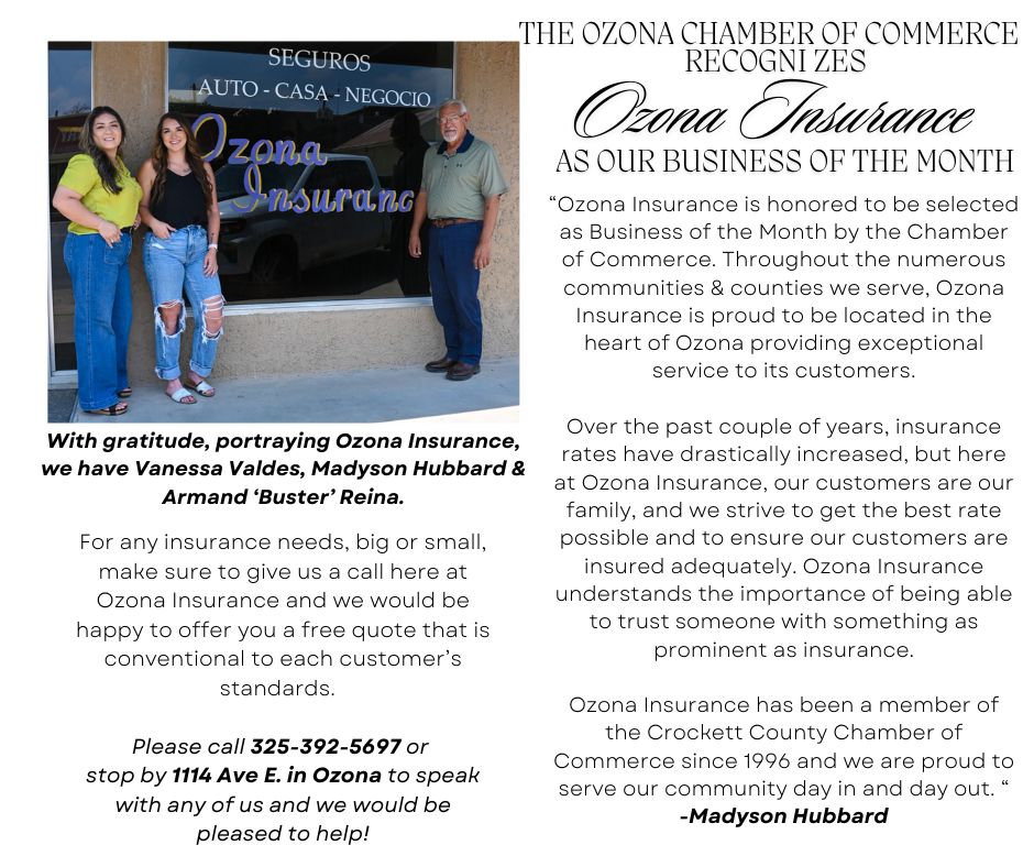 Ozona Insurance Ozona, Texas